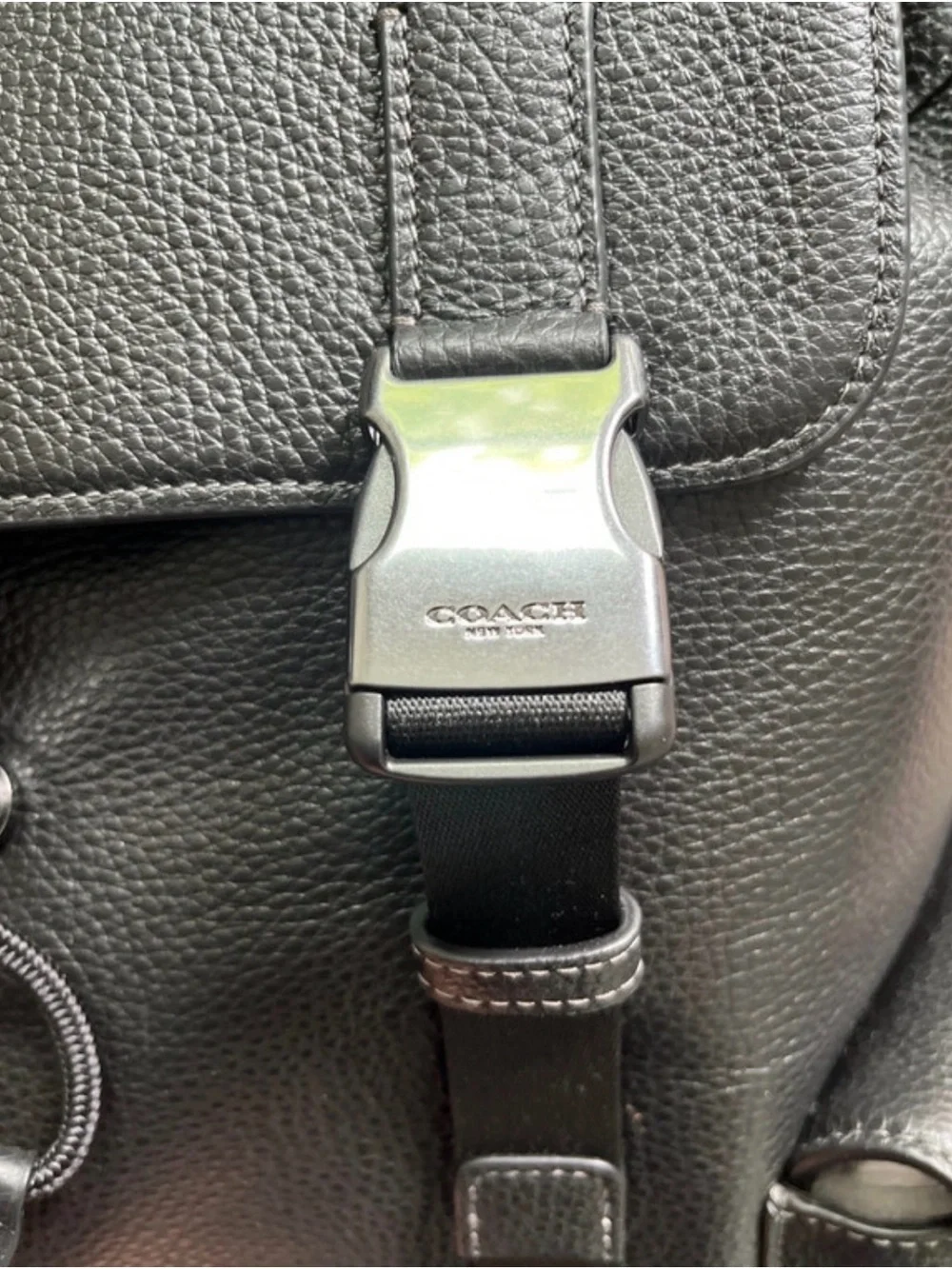 Coach structured pebbled